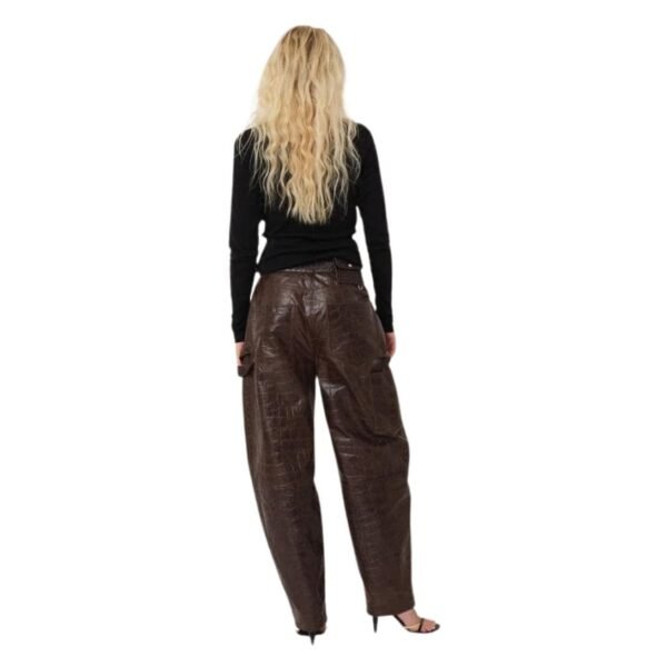 SAKS POTTS SCARLETT PANTS BROWN CROCO - Image 3