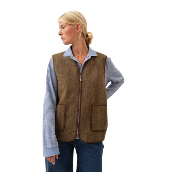 SAKS POTTS MAIS VEST CHECK - Image 5