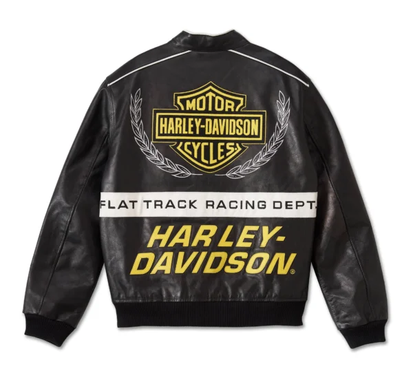 HARLEY DAVIDSON MEN'S START YOUR ENGINES LEATHER RACING JACKET - Image 2