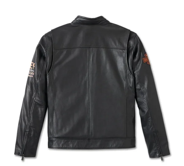 Harley Davidson Men's 120th Anniversary Leather Jacket - Image 3