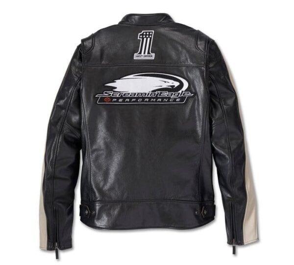 HARLEY DAVIDSON MEN ENDURO SCREAMING EAGLE LEATHER JACKET - Image 2