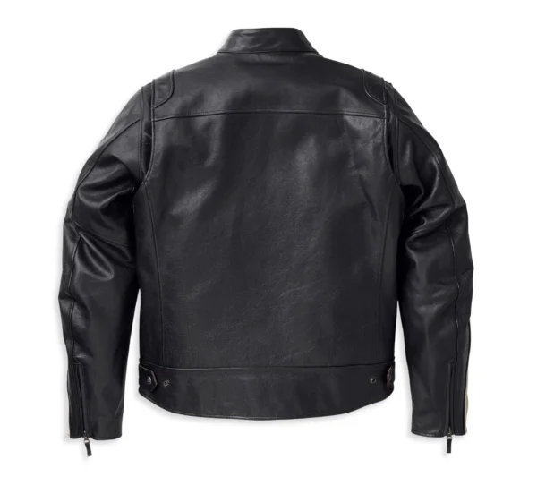 HARLEY DAVIDSON MEN'S ENDURO LEATHER RIDING JACKET BLACK - Image 2