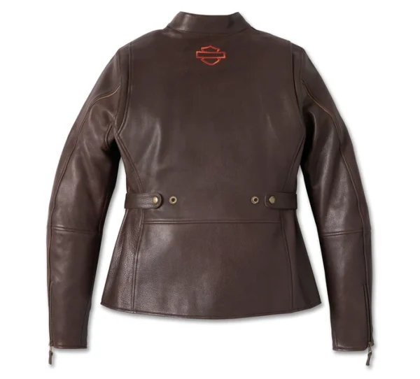 Women's Victory Lane Leather Jacket - Image 2