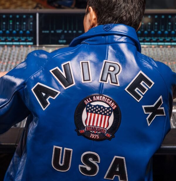 AVIREX LEATHER JACKET COBALT - Image 11