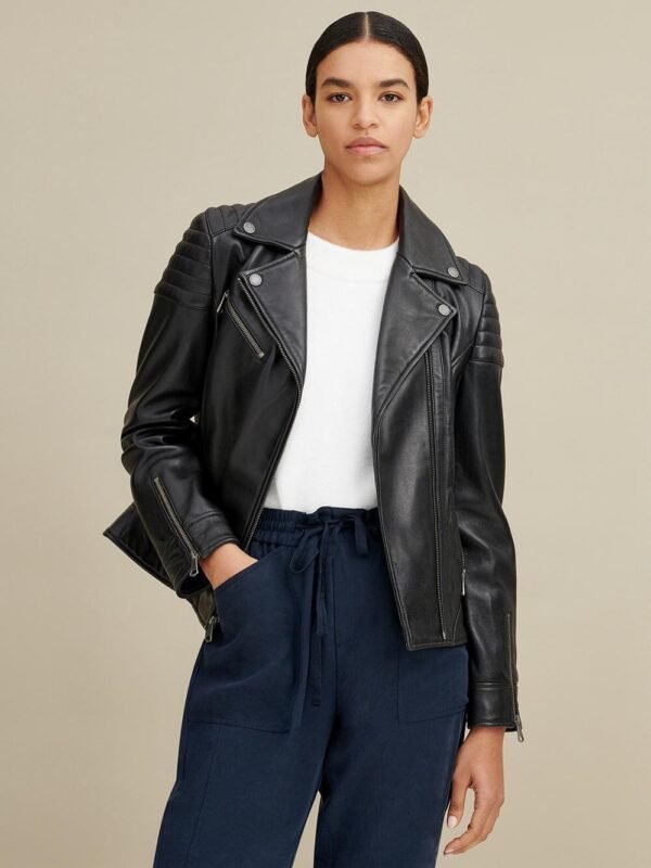 Leather Moto Jacket - Image 4