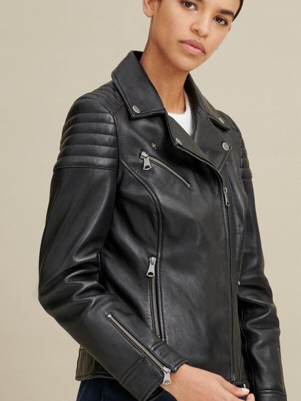 Leather Moto Jacket - Image 3