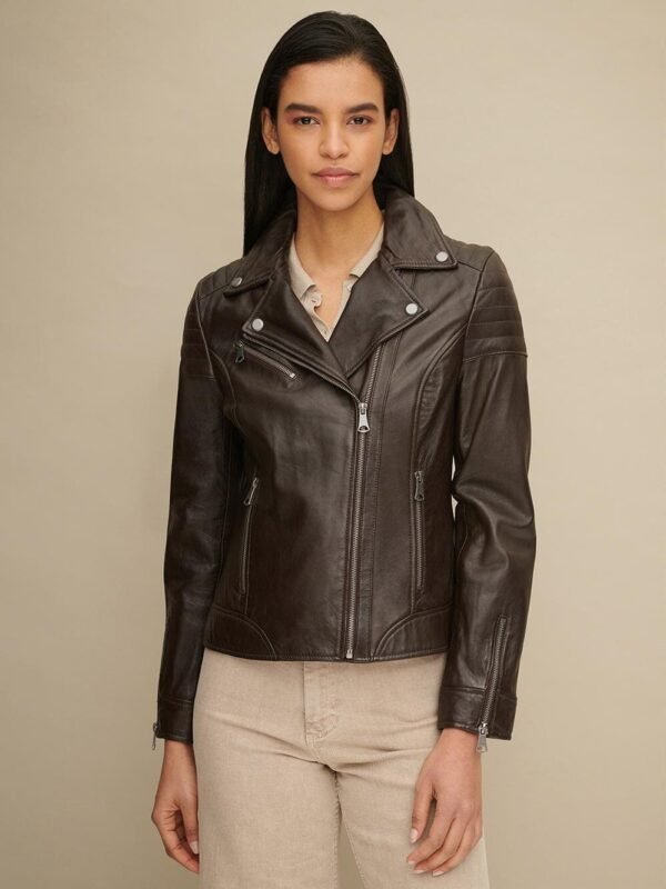 Leather Moto Jacket - Image 6