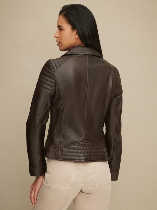 Leather Moto Jacket - Image 7