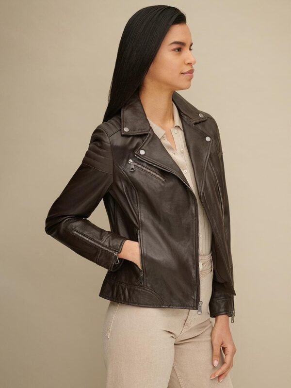 Leather Moto Jacket - Image 8