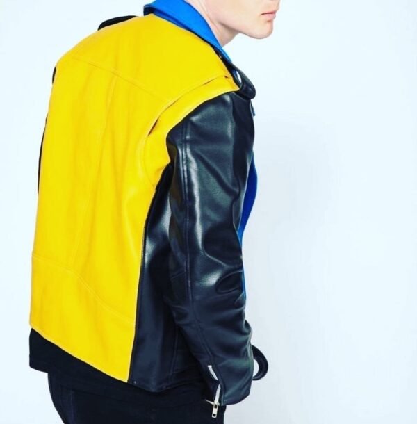 MULTI COLOR MEN'S LEATHER JACKET - Image 3