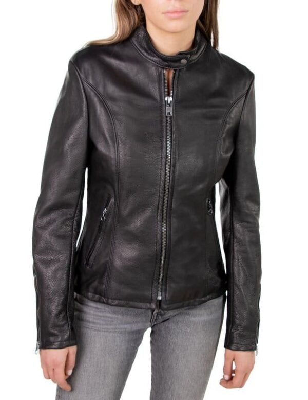 Lightweight Cowhide Cafe Racer Jacket