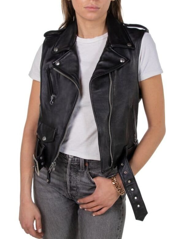 Women's Lambskin Perfecto Vest - Image 8