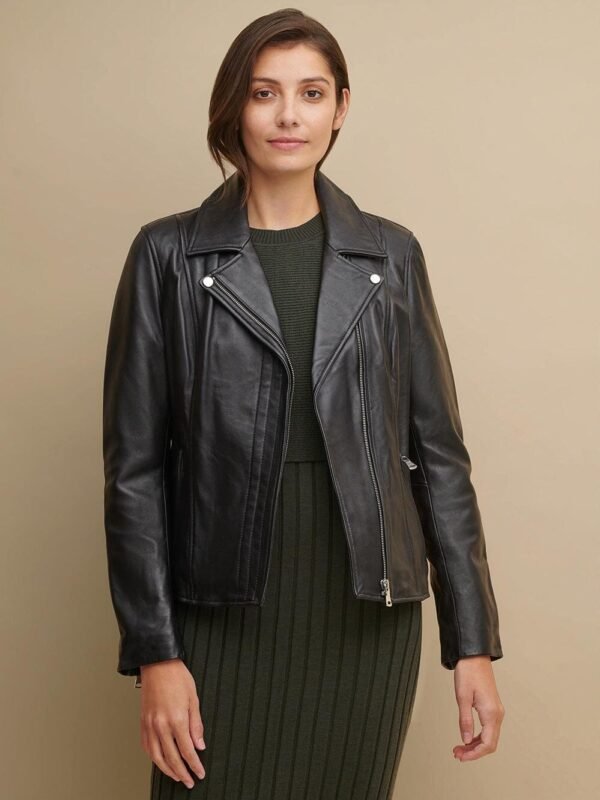 CLEO ASYMMETRICAL RIDER JACKET - Image 8