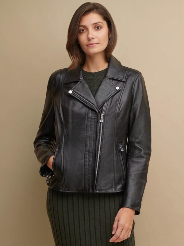 CLEO ASYMMETRICAL RIDER JACKET - Image 7