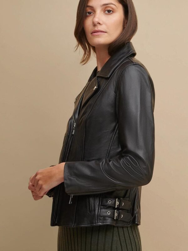 CLEO ASYMMETRICAL RIDER JACKET - Image 5