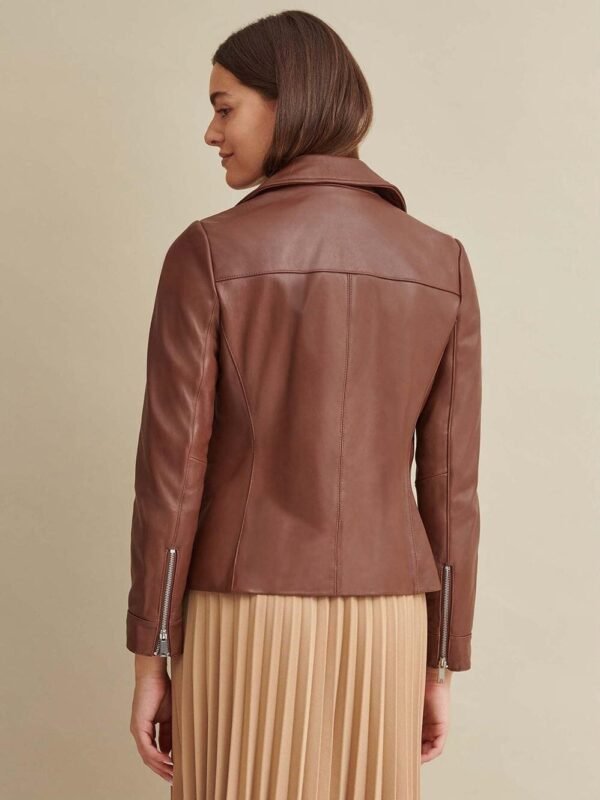 Leather Jacket with Metallic Details - Image 6