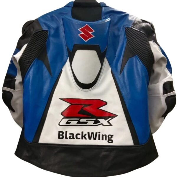 SUZUKI GSXR MOTORBIKE RACING LEATHER JACKET - Image 2