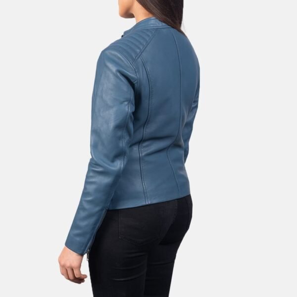 Kelsee  Leather Biker Jacket - Image 30