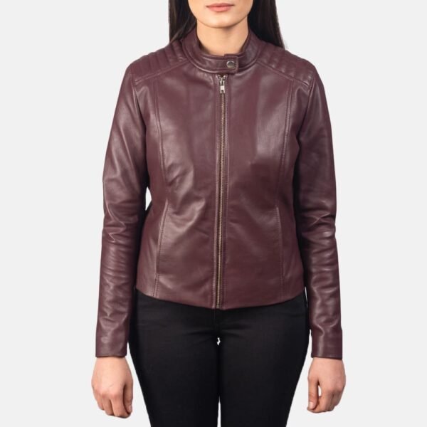 Kelsee  Leather Biker Jacket - Image 20