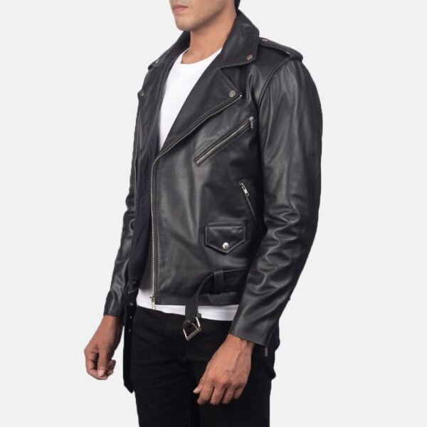 Biker Leather Jacket Men - Image 4