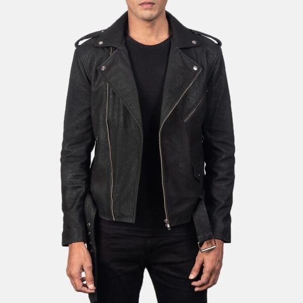 Biker Leather Jacket Men - Image 20