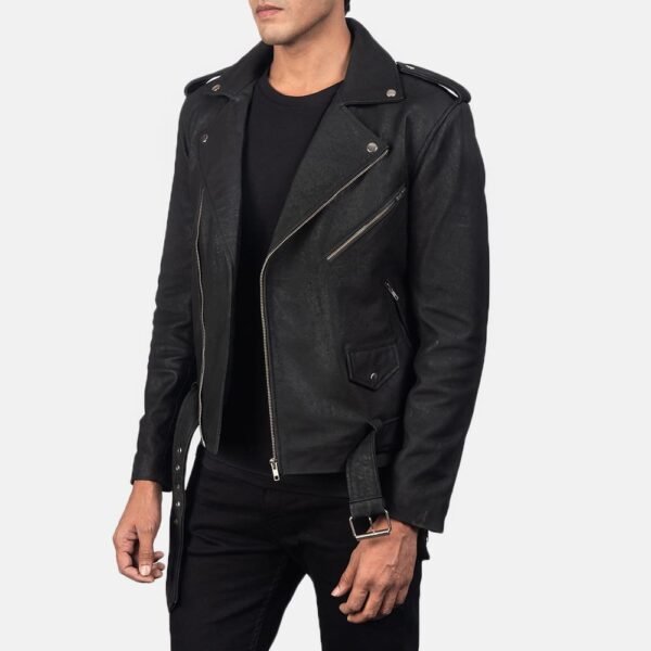 Biker Leather Jacket Men - Image 21