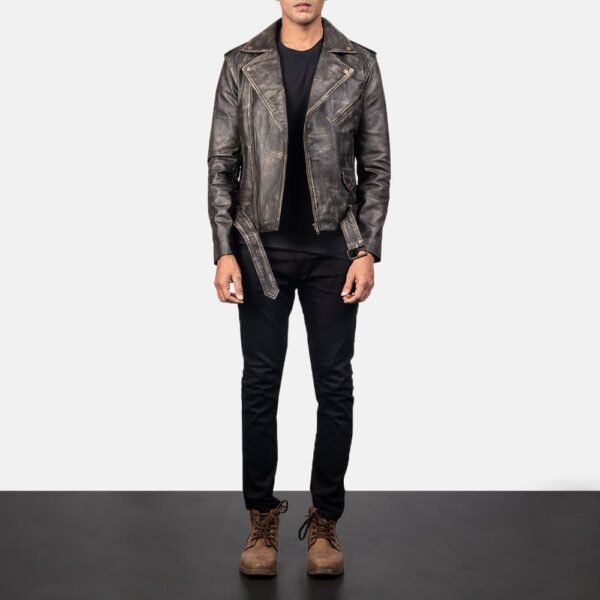 Biker Leather Jacket Men - Image 25