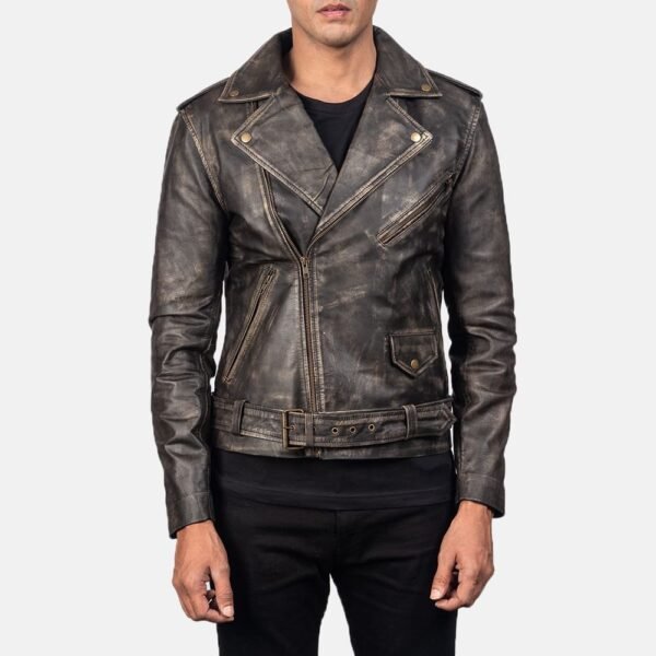 Biker Leather Jacket Men - Image 29