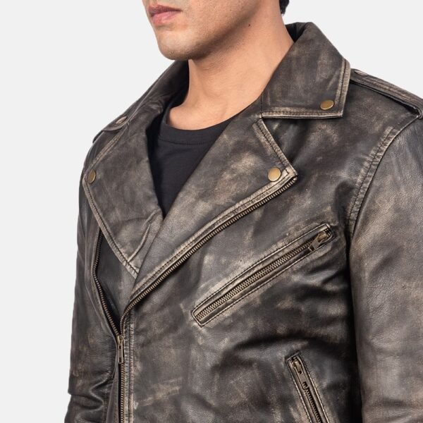 Biker Leather Jacket Men - Image 30