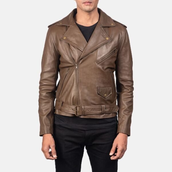 Biker Leather Jacket Men - Image 13