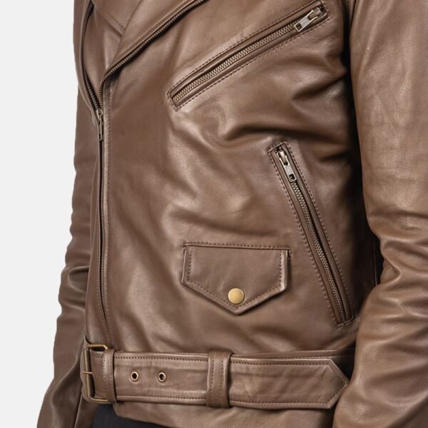 Biker Leather Jacket Men - Image 14