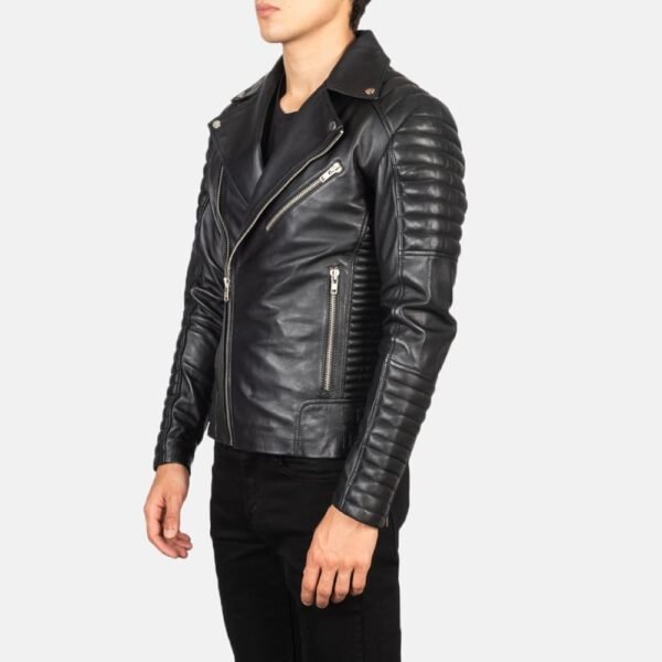 Biker Style Leather Jacket Men - Image 6