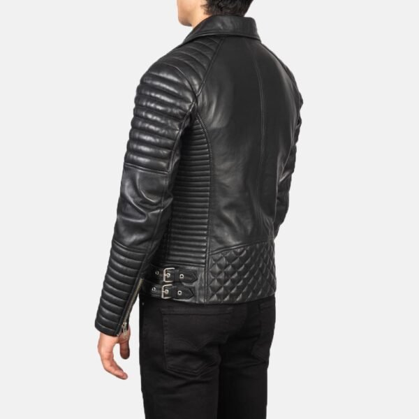 Biker Style Leather Jacket Men - Image 2