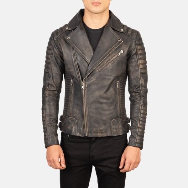 Biker Style Leather Jacket Men - Image 7