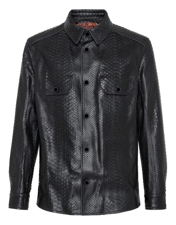 BILLIONAIRE PYTHON LEATHER SHIRTS LUXURY