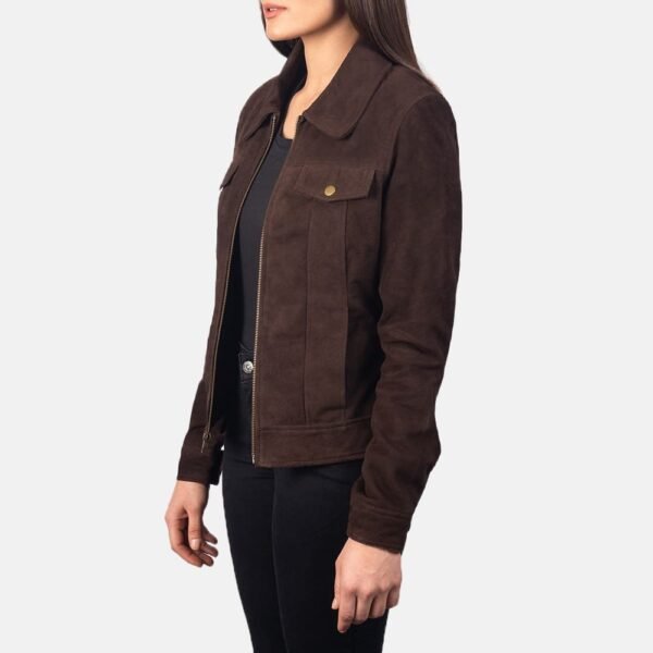 Suzy Mocha Suede Jacket - Image 9