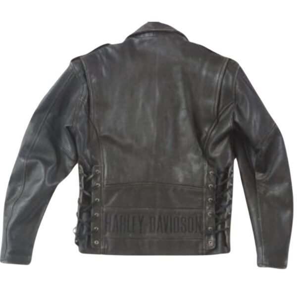 MEN’S HARLEY DAVIDSON BIKER LEATHER JACKET - Image 2