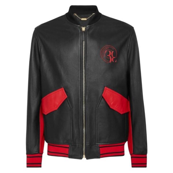 BILLIONAIRE LEATHER BOMBER DOUBLE B