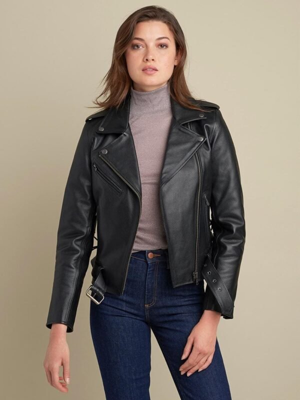 CLEO ASYMMETRICAL RIDER JACKET - Image 4