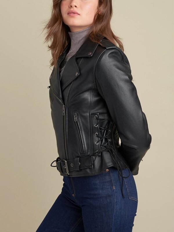 CLEO ASYMMETRICAL RIDER JACKET - Image 3