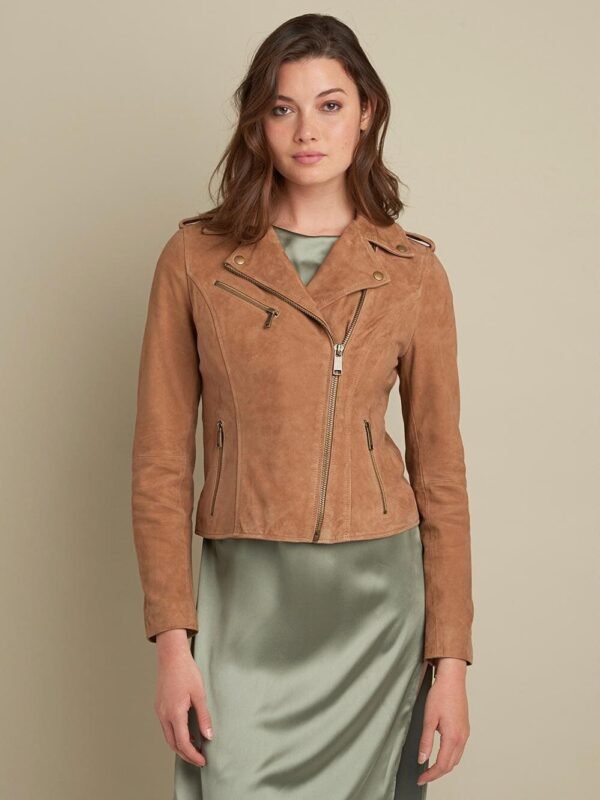 Jackie Asymmetrical Moto Jacket - Image 8