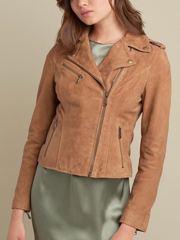 Jackie Asymmetrical Moto Jacket - Image 6