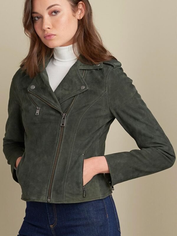 Jackie Asymmetrical Moto Jacket - Image 3