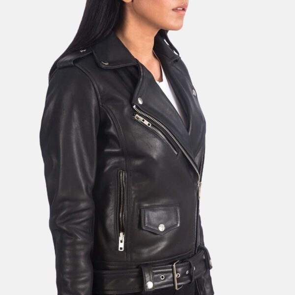 Alison Leather Biker Jacket - Image 18