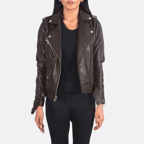 Alison Leather Biker Jacket - Image 15