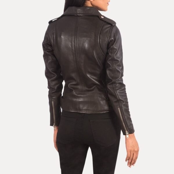 Alison Leather Biker Jacket - Image 14