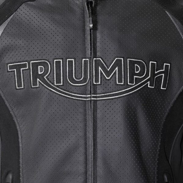 TRIUMPH TRIPLE PERFORATED LEATHER JACKET - Image 3