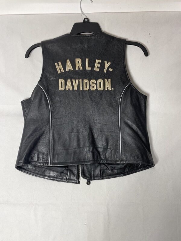 HARLEY DAVIDSON 120TH ANNIVERSARY LEATHER VEST - Image 2