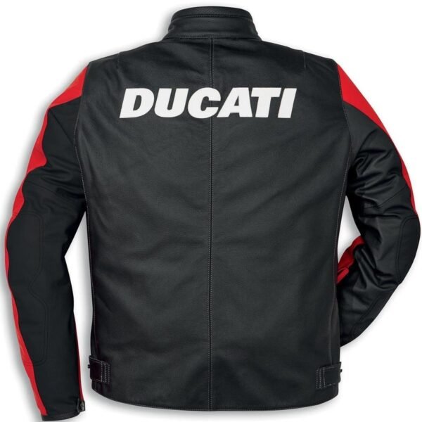 DUCATI C3 MOTORCYCLE RACING LEATHER JACKET - Image 2