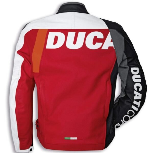 DUCATI C2 MOTORCYCLE RACING LEATHER JACKET - Image 2